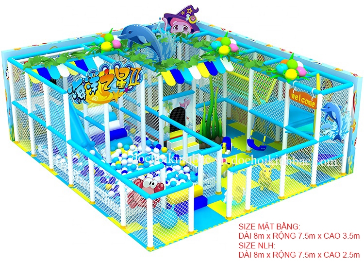Khu vui chơi liên hoàn mầm non LHTH009