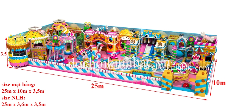 Khu vui chơi liên hoàn chủ đề lâu đài NLHD033