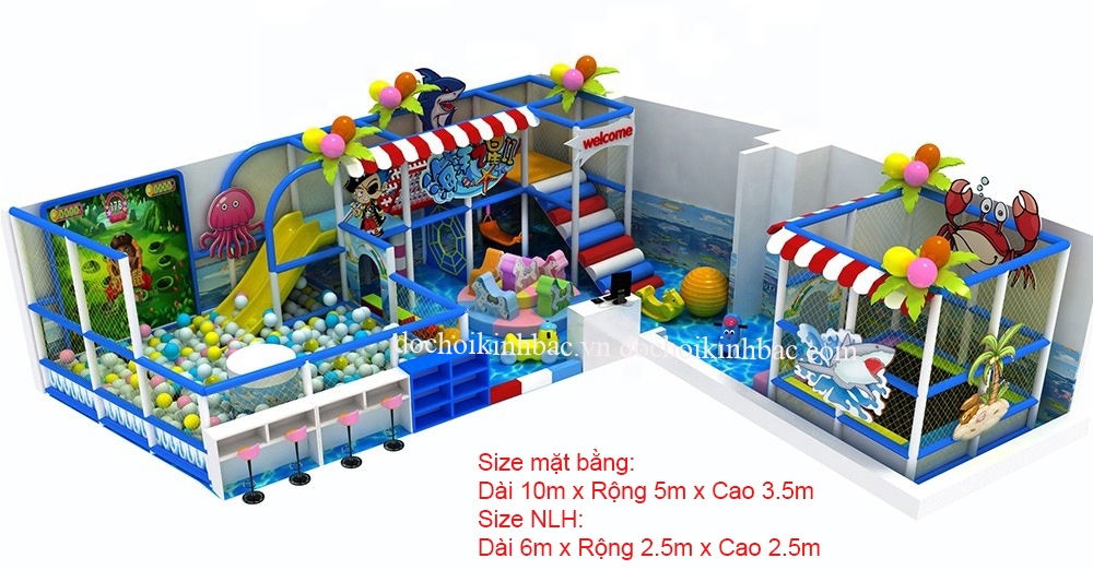 Khu Vui Chơi Liên hoàn diện tích 25-50 m2 LHSB016