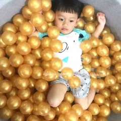 BÓNG NHỰA TRẺ EM PHI 10 CM MÀU VÀNG