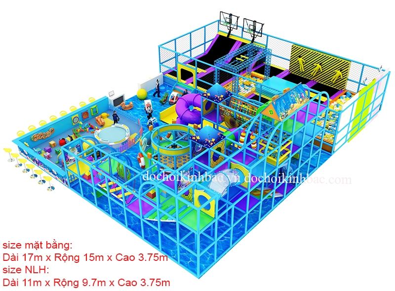 Khu Vui Chơi Liên hoàn diện tích trên 150 m2 LHSE022