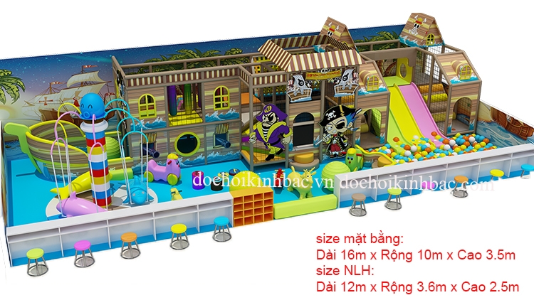Khu Vui Chơi Liên hoàn diện tích 50-100 m2 LHSC004