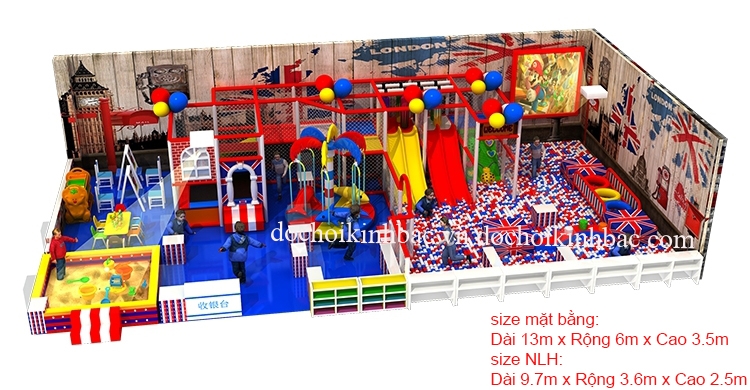 Khu Vui Chơi Liên hoàn diện tích 50-100 m2 LHSC009