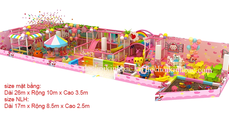 Khu Vui Chơi Liên hoàn diện tích 100-150 m2 LHSD002