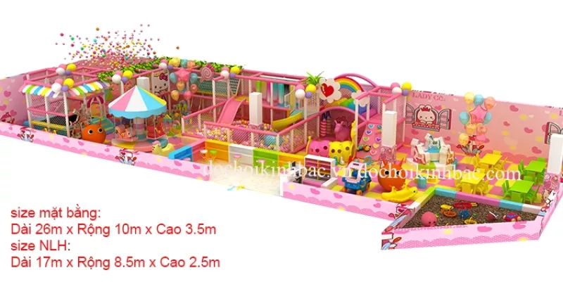 Khu Vui Chơi Liên hoàn diện tích 100-150 m2 LHSD002