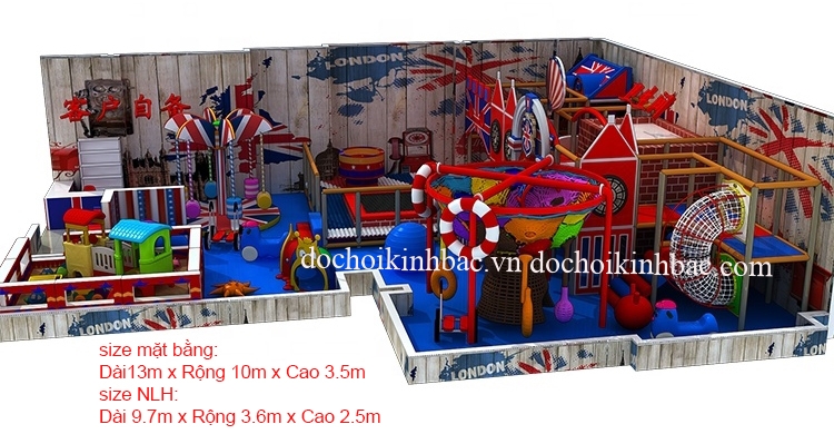 Khu Vui Chơi Liên hoàn diện tích 100-150 m2 LHSD004
