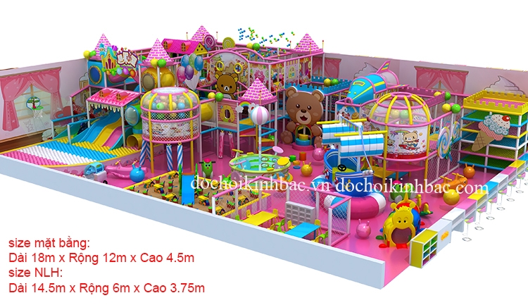 Khu Vui Chơi Liên hoàn diện tích 100-150 m2 LHSD005