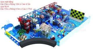 Khu Vui Chơi Liên hoàn diện tích 100-150 m2 LHSD006