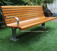 GHẾ GỖ CÔNG VIÊN NGOÀI TRỜI GGCV002