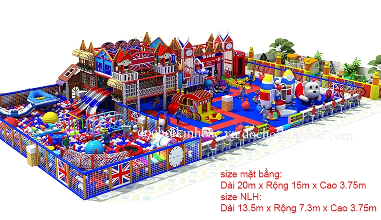 Khu vui chơi liên hoàn thiết kế theo yêu cầu phong thủy NLHP003