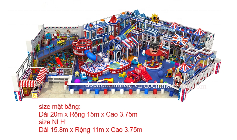 Khu vui chơi liên hoàn thiết kế theo yêu cầu phong thủy NLHP012