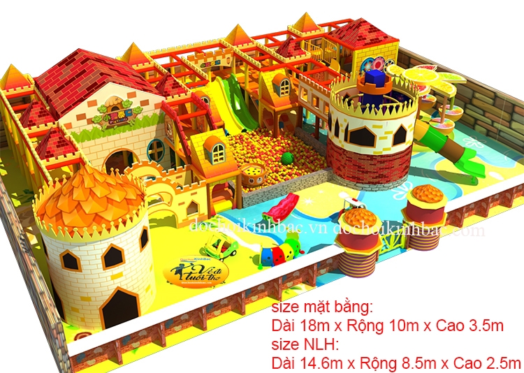 Khu vui chơi liên hoàn thiết kế theo yêu cầu phong thủy NLHP014