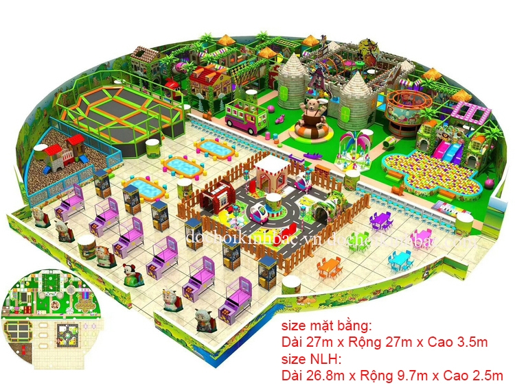 Khu vui chơi liên hoàn trong trung tâm thương mại NLHL023
