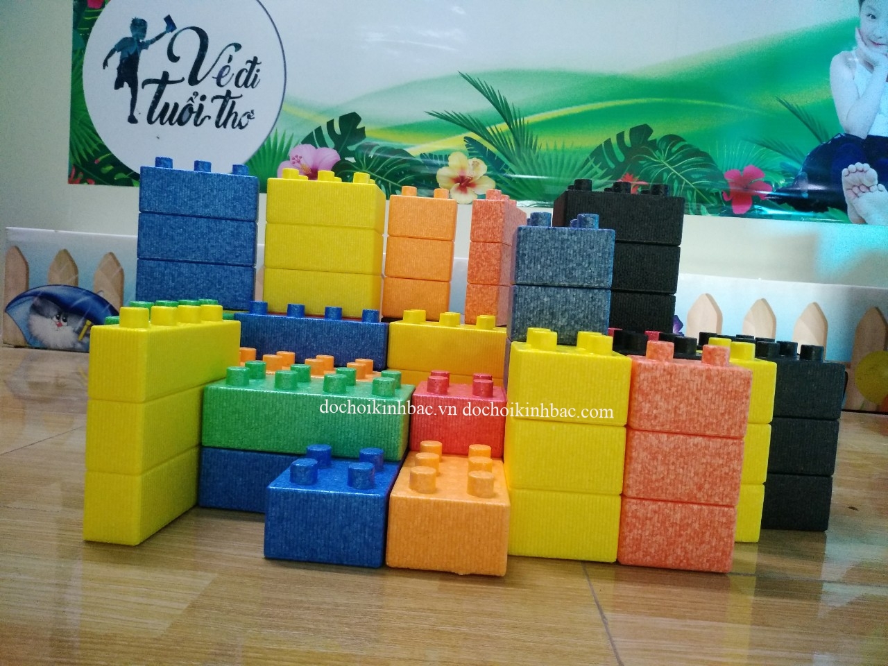 BỘ XẾP HÌNH XỐP 72 CHI TIẾT KB654