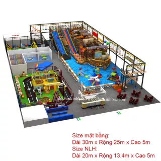 Khu vui chơi liên hoàn diện tích lớn NLHS016