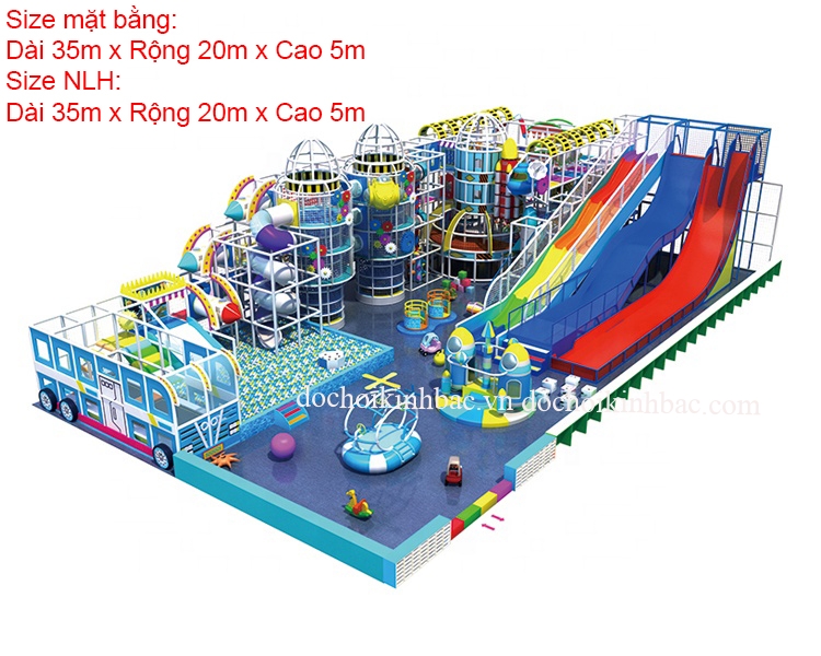 Khu vui chơi liên hoàn diện tích lớn NLHS017