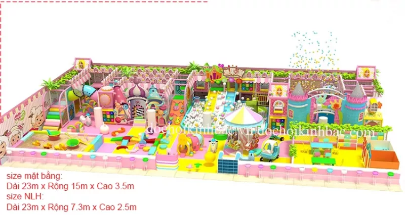 Khu Vui Chơi Liên hoàn diện tích trên 150 m2 LHSE028