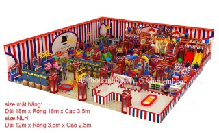 Khu Vui Chơi Liên hoàn diện tích trên 150 m2 LHSE029