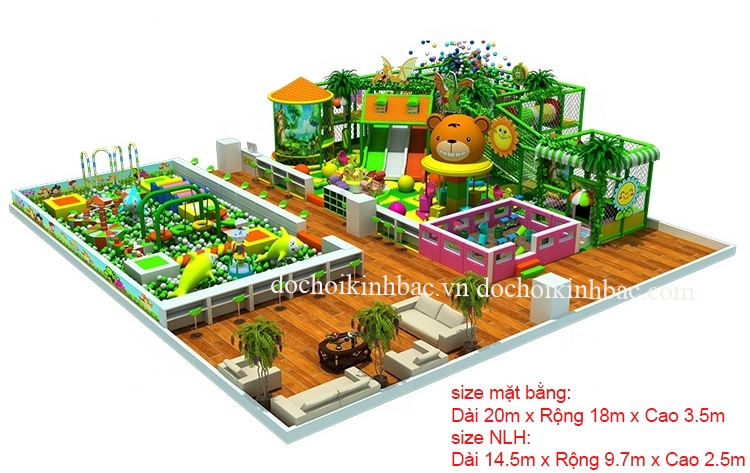 Khu Vui Chơi Liên hoàn diện tích trên 150 m2 LHSE030