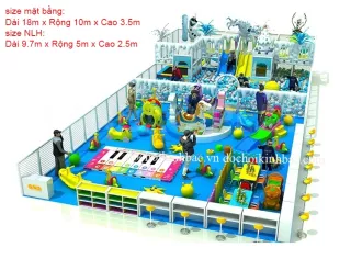 Khu Vui Chơi Liên hoàn diện tích trên 150 m2 LHSE040