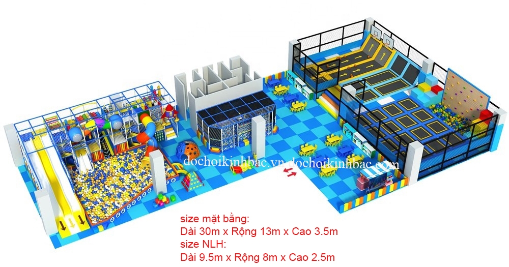 Khu Vui Chơi Liên hoàn diện tích trên 150 m2 LHSE046