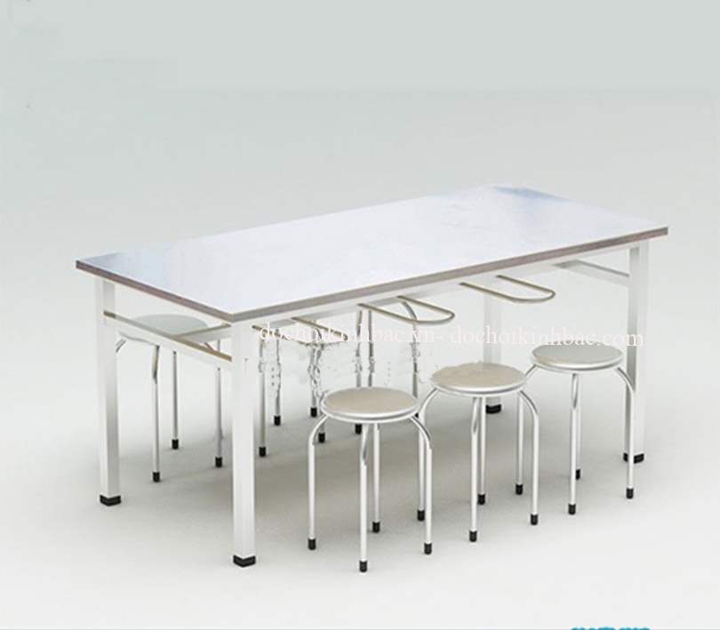 BÀN ĂN INOX CHO TRƯỜNG MẦM NON TBI02