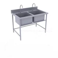 chau rua 2 ngan inox cho nha bep TBINB28