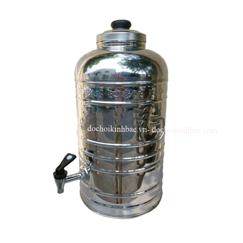 BÌNH ĐỰNG Ủ NƯỚC INOX CÓ VÒI CHO TRƯỜNG MẦM NON  TBI34