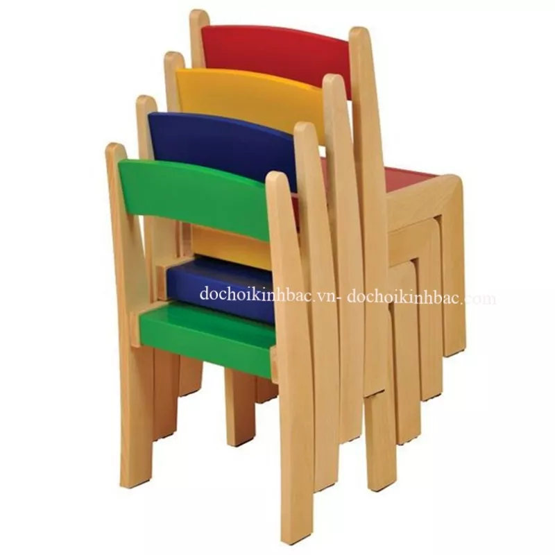 GHẾ GỖ CHO TRƯỜNG MẦM NON MGG04