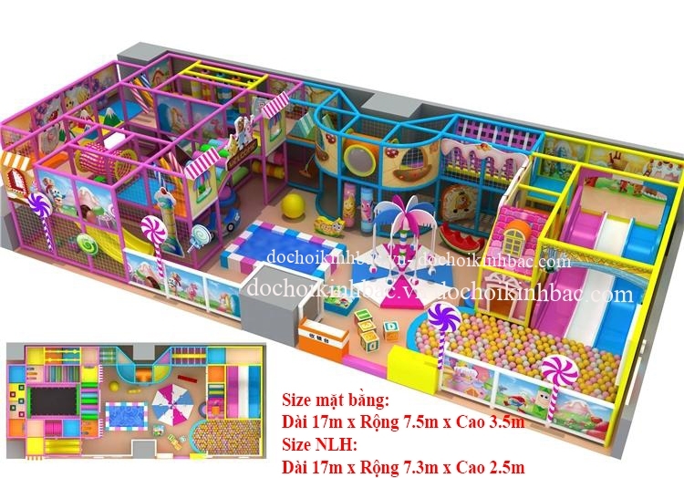 Khu vui chơi liên hoàn chủ đề kẹo NLHK030