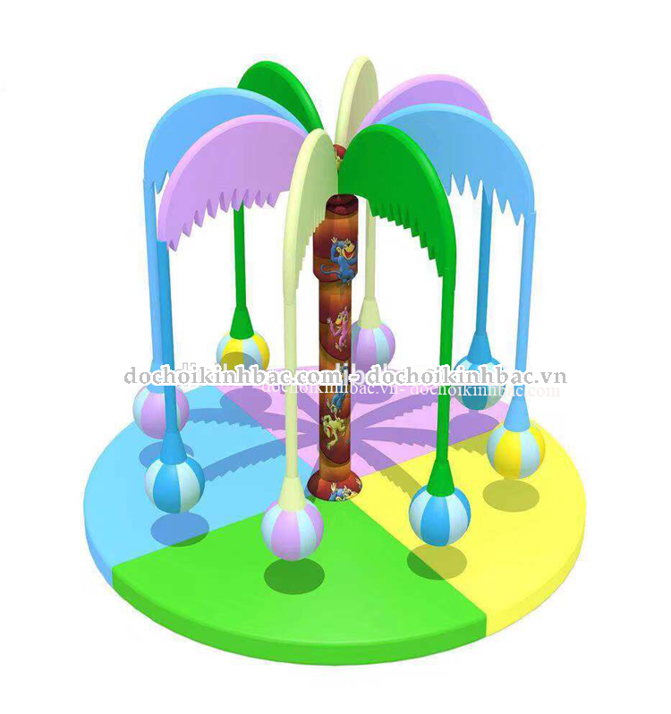 Đu quay cây dừa mới 8 quả không động cơ