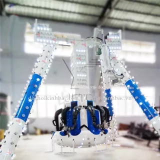 Tê giác cuồng xoay nộ mầu xanh