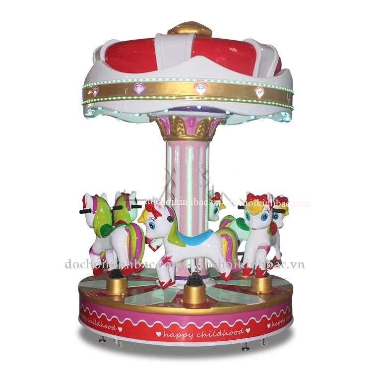 Đu quay nữ hoàng mini 6 ngựa