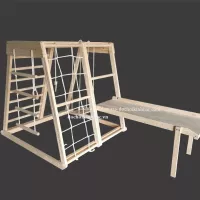 Cầu trượt gỗ