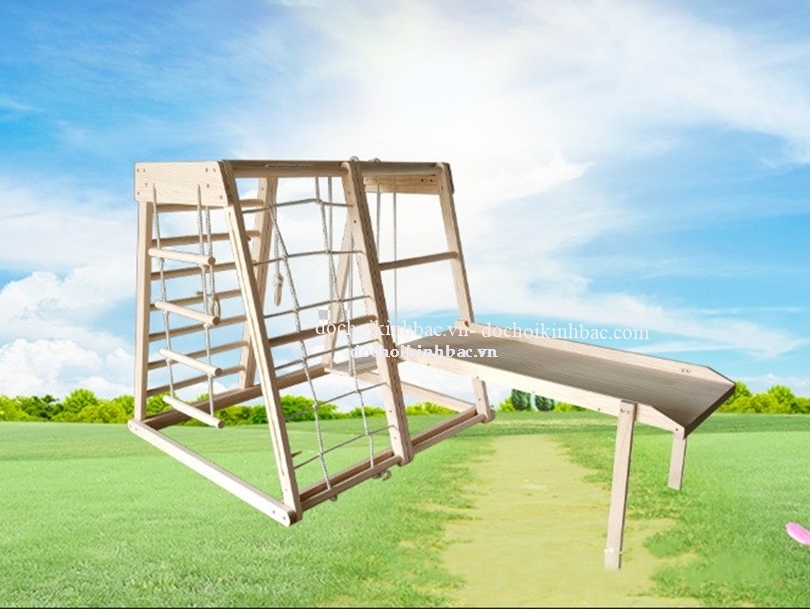 Cầu trượt gỗ