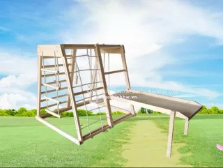 Cầu trượt gỗ