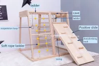 Bộ vận động gỗ đa năng gỗ