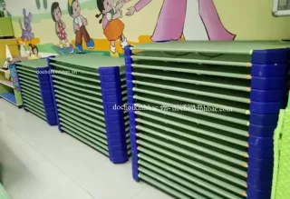 Giường lưới mầm non mầu xanh lá