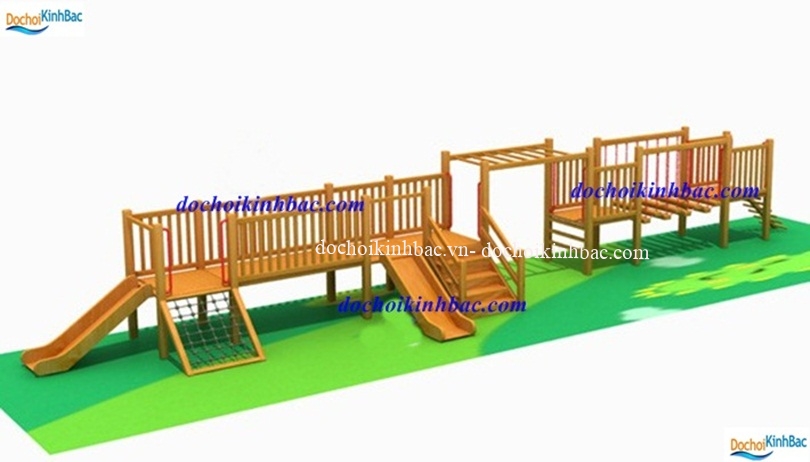BỘ LIÊN HOÀN CẦU TRƯỢT BẰNG GỖ CHO TRẺ 002