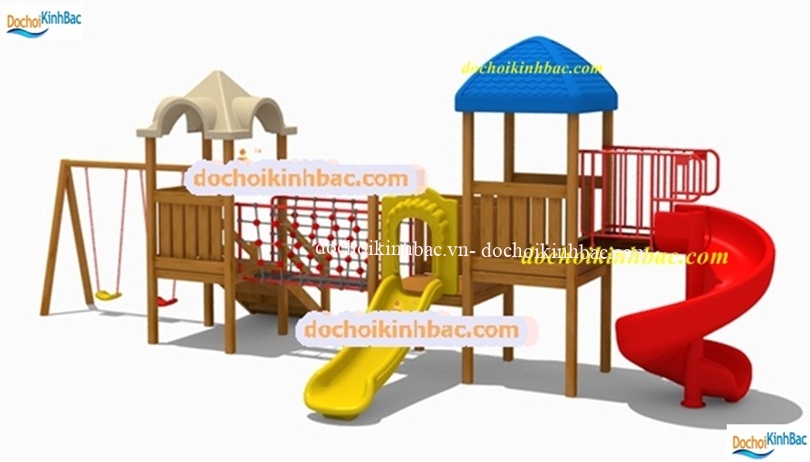BỘ LIÊN HOÀN CẦU TRƯỢT XOẮN BẰNG GỖ CHO TRẺ 003