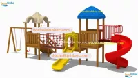 BỘ LIÊN HOÀN CẦU TRƯỢT XOẮN BẰNG GỖ CHO TRẺ 003