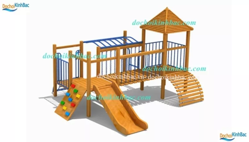 BỘ LIÊN HOÀN CẦU TRƯỢT BẰNG GỖ CHO TRẺ 005