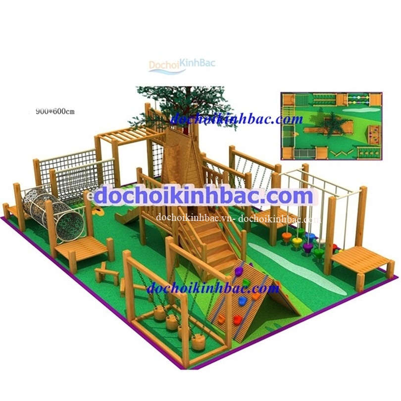 KHU VUI CHƠI LIÊN HOÀN BẰNG GỖ 011