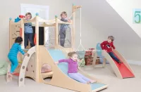 CẦU TRƯỢT LIÊN HOÀN GỖ MẦM NON 09