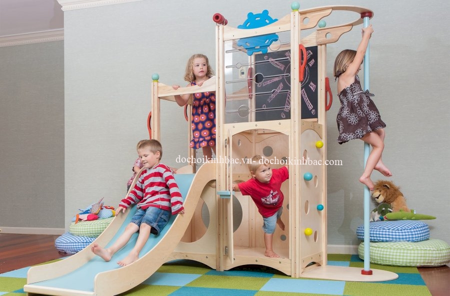 CẦU TRƯỢT LIÊN HOÀN GỖ MẦM NON 10