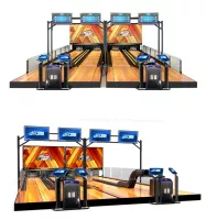 Bowling 4 làn chơi sàn gỗ