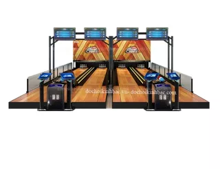 Bowling 4 làn chơi sàn gỗ