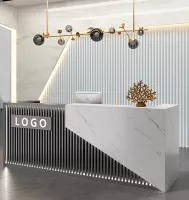 Quầy lễ tân thu ngân Led mầu