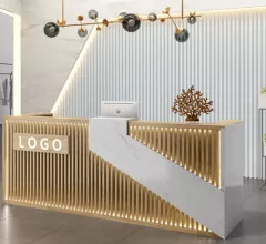 Quầy lễ tân thu ngân Led mầu