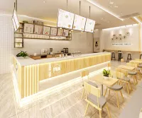 Quầy lễ tân thu ngân Trà sữa